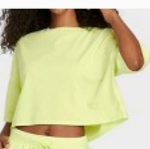 Colsie Women's Cotton T-Shirt Pajama TOP  Luminary Green, XS, S